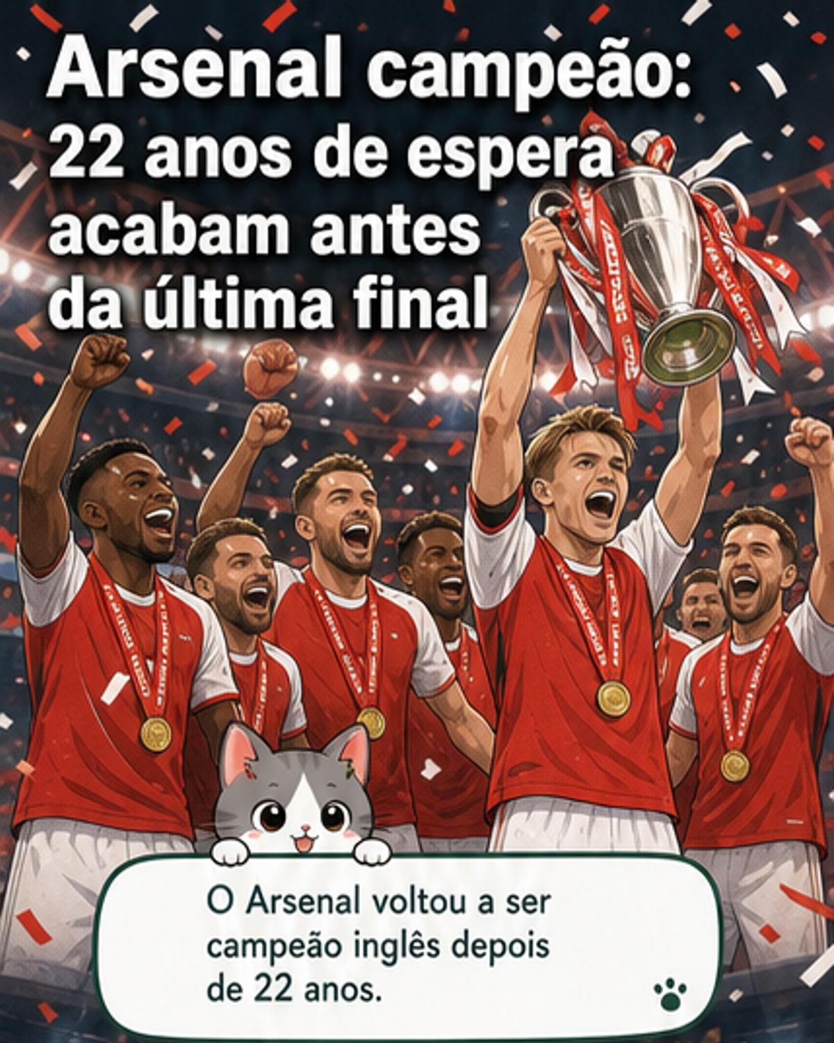 Arsenal campeão após 22 anos