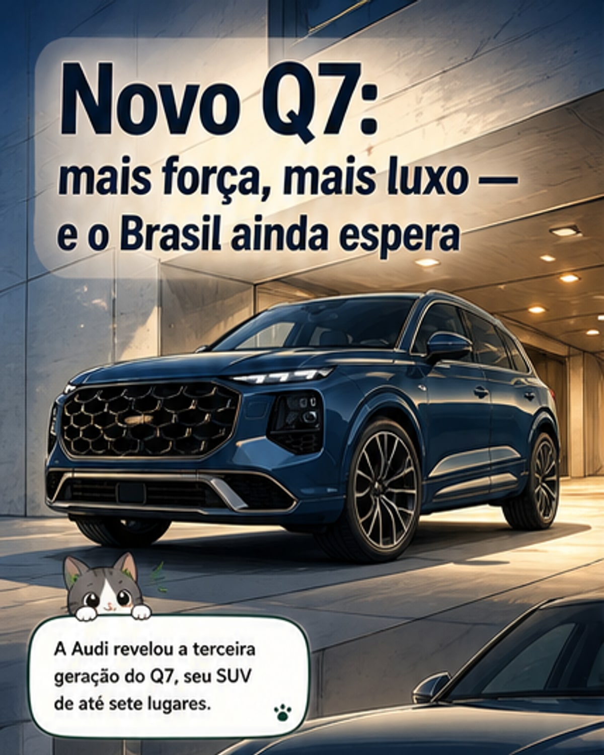 Novo Audi Q7 chega mais forte e híbrido