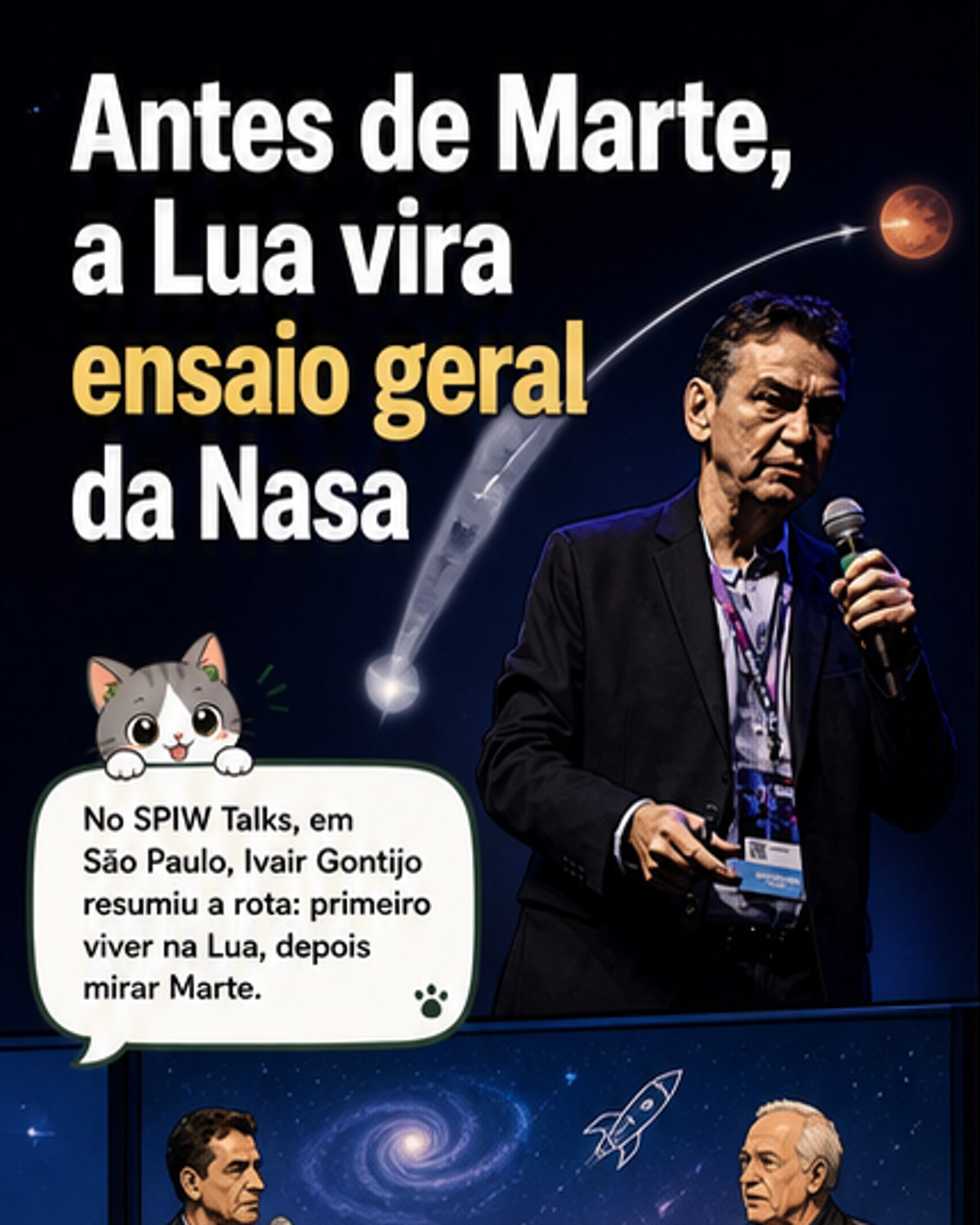 Vamos morar na Lua antes de ir a Marte