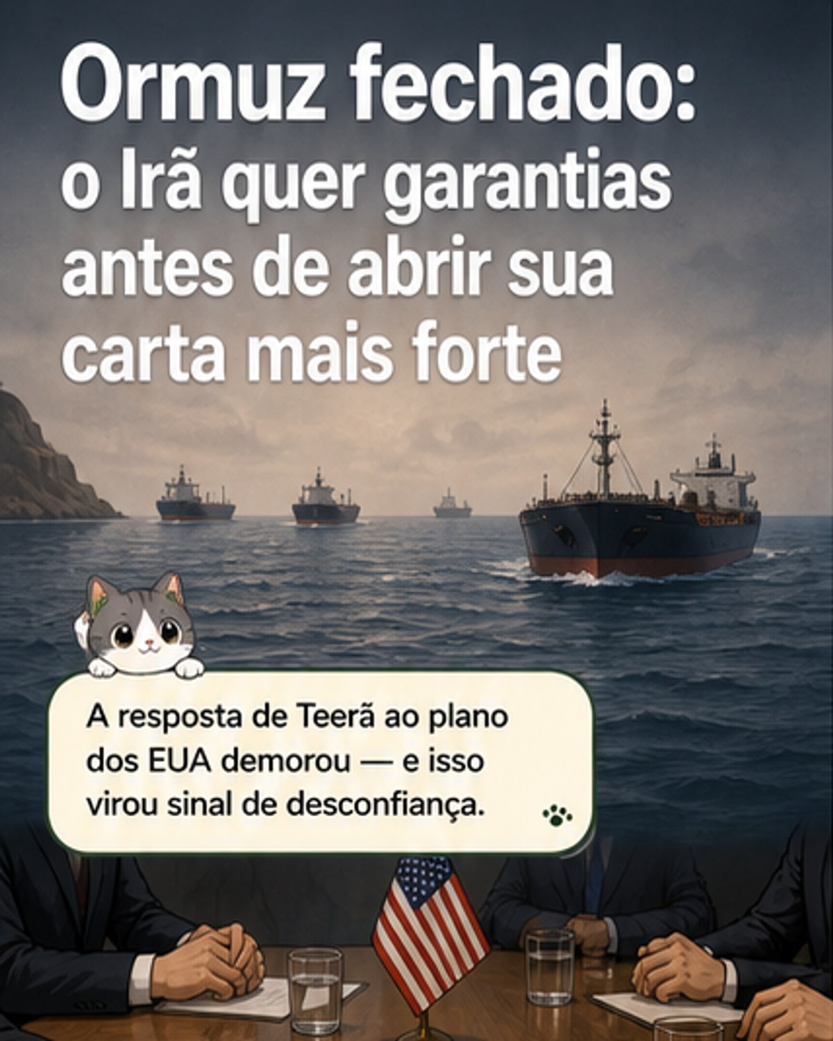 Irã pede garantias para reabrir Ormuz