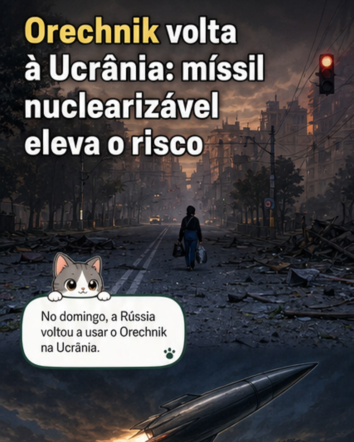 Rússia lança míssil com capacidade nuclear