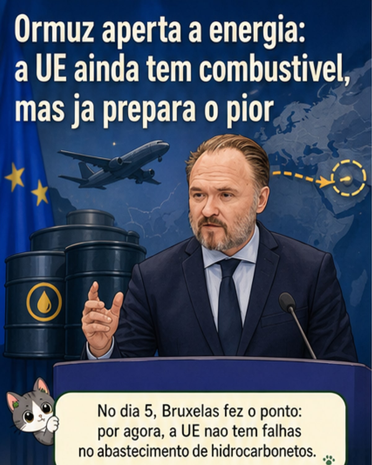UE em alerta por risco de falta de combustível