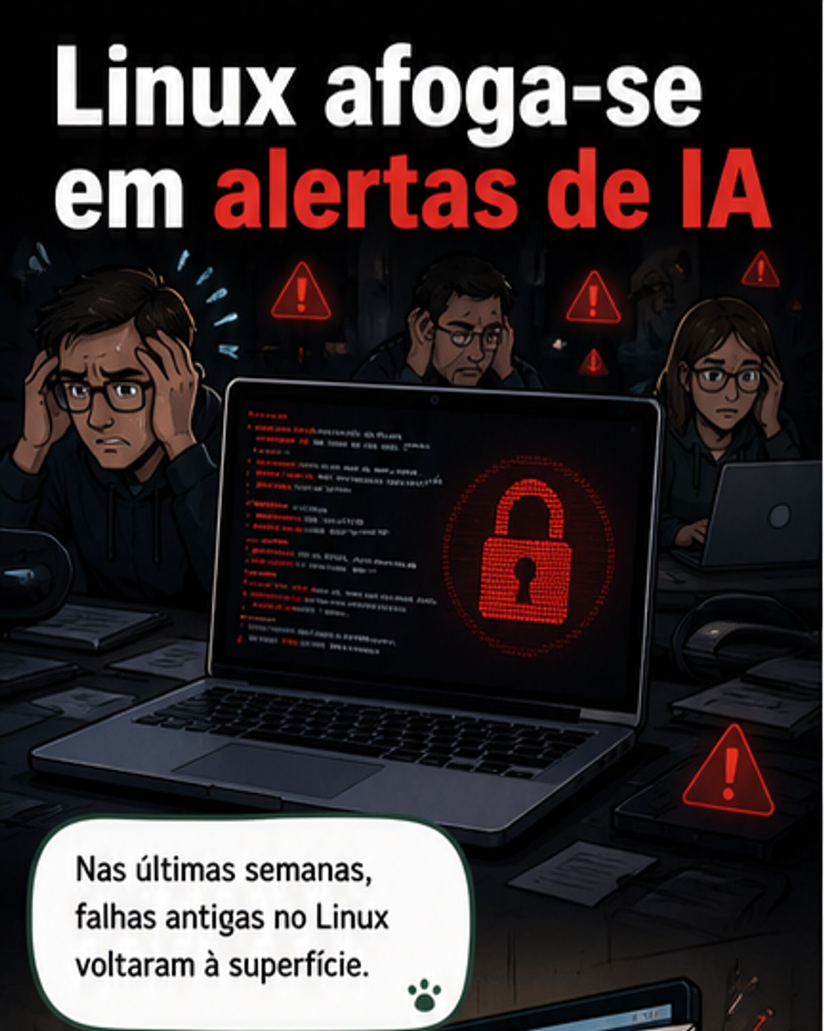 Linux sobrecarregado com falsas falhas de segurança geradas por IA