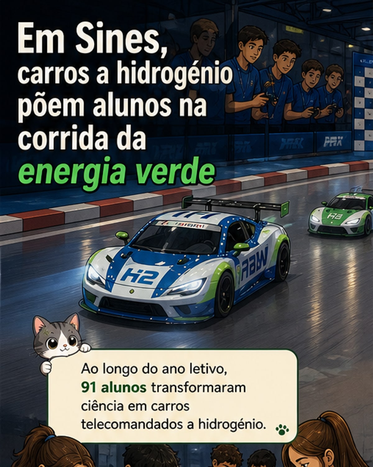 Jovens constroem carros de hidrogénio em Sines