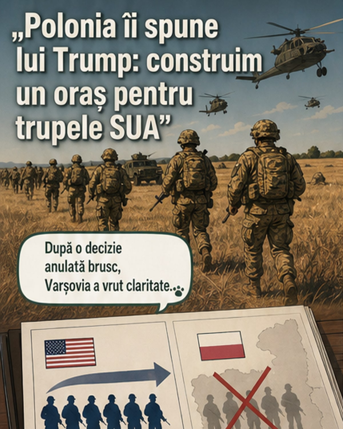 Polonia propune un oraș pentru trupele SUA