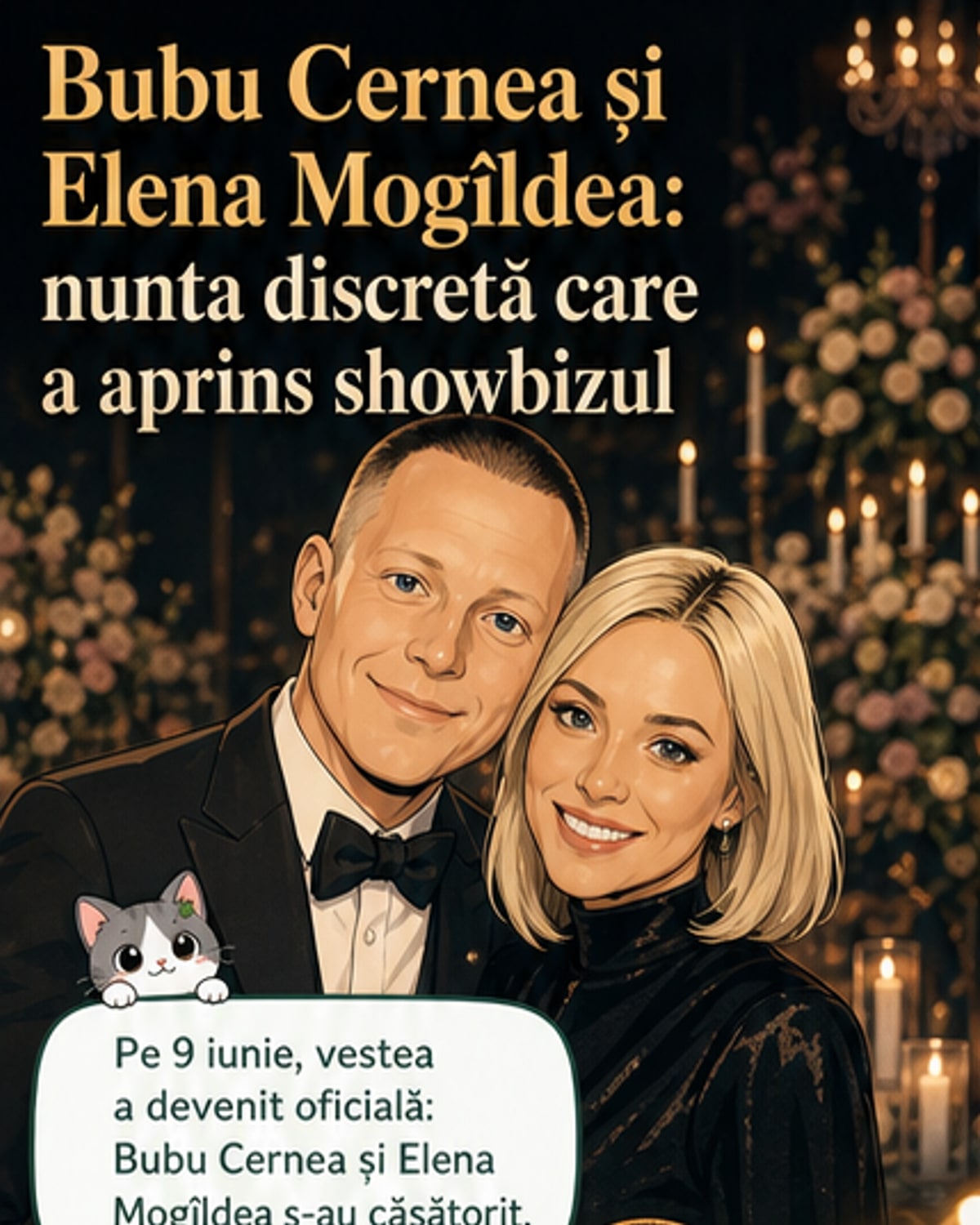 Bubu Cernea și Elena Mogîldea s-au căsătorit