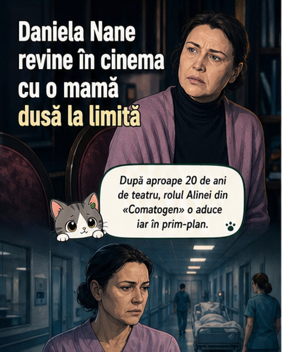 Daniela Nane revine în cinema după 20 de ani