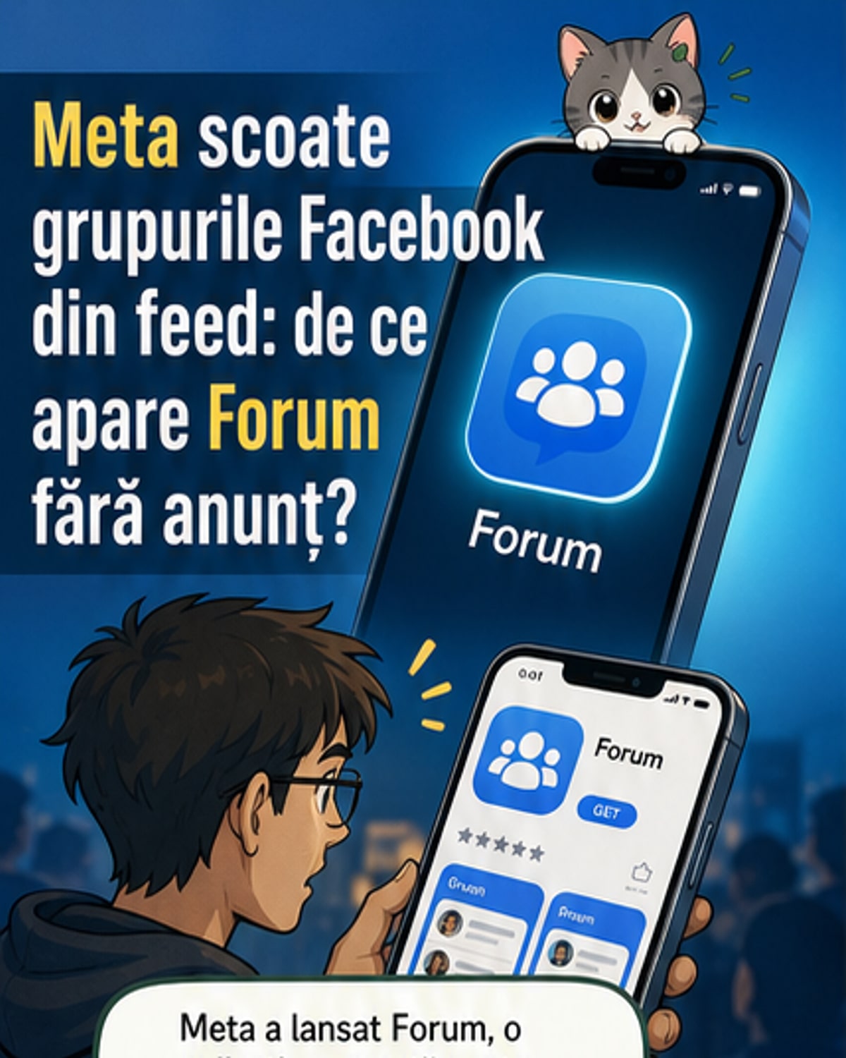Meta lansează Forum pentru grupurile Facebook