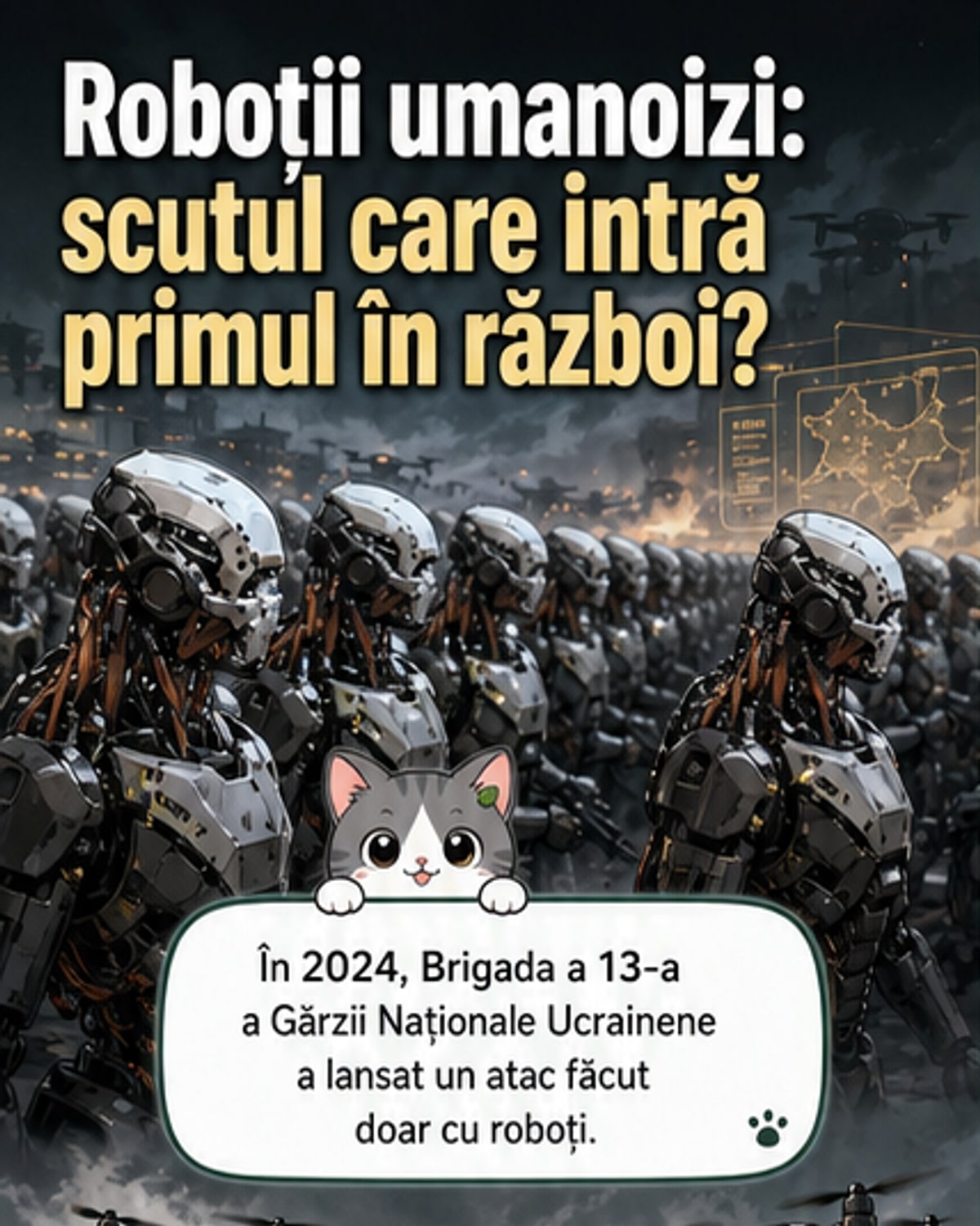 Roboții umanoizi intră pe câmpul de luptă