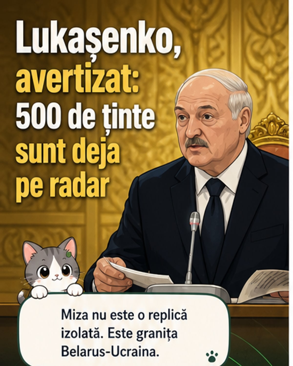 Ucraina avertizează Belarusul
