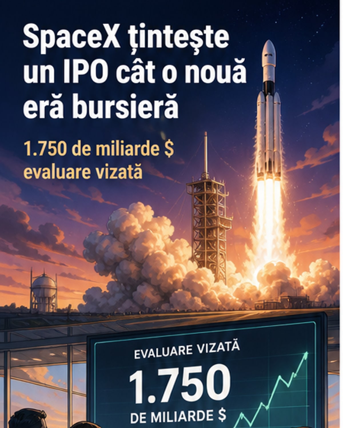 SpaceX vizează o evaluare de 1.750 mld $