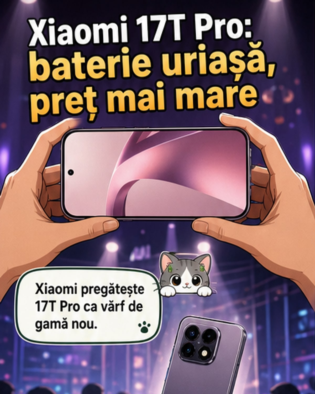 Xiaomi 17T Pro cu baterie uriașă
