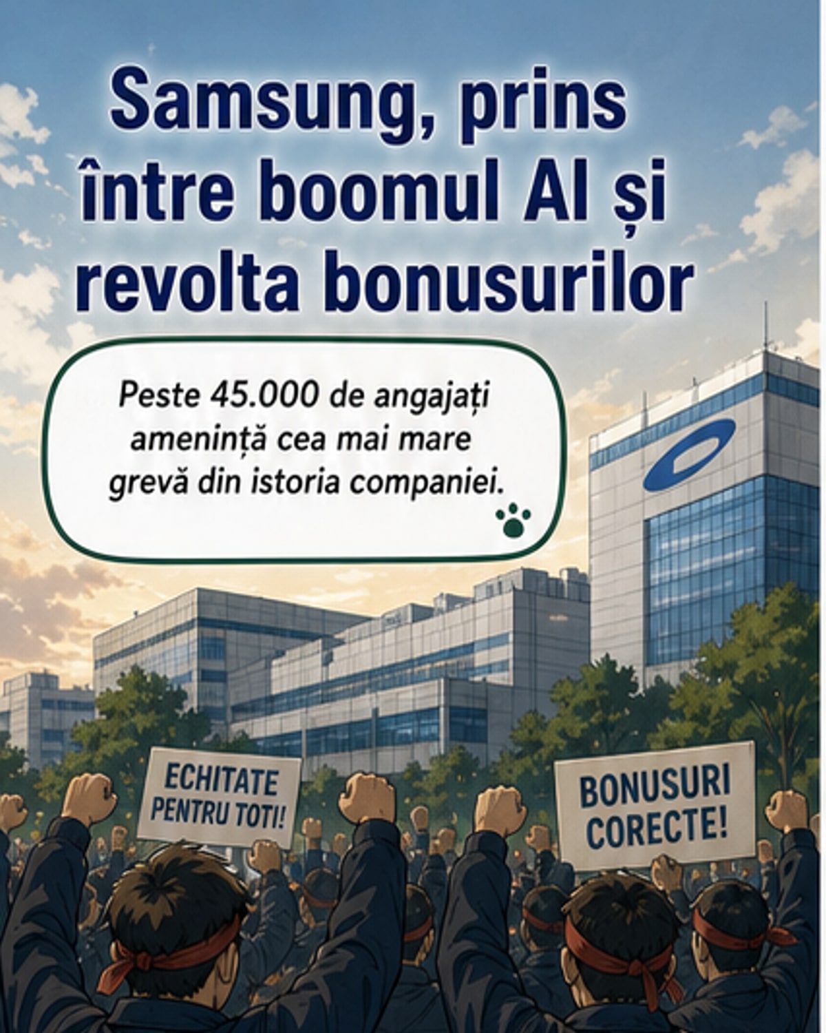 Greva de 18 zile la Samsung