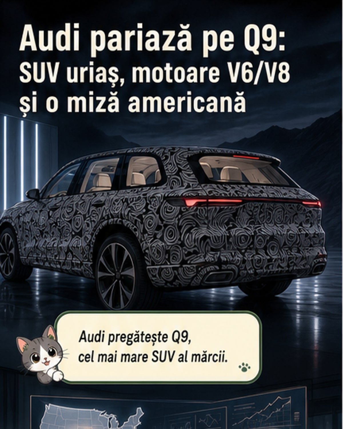 Audi lansează SUV-ul Q9 cu motor V8