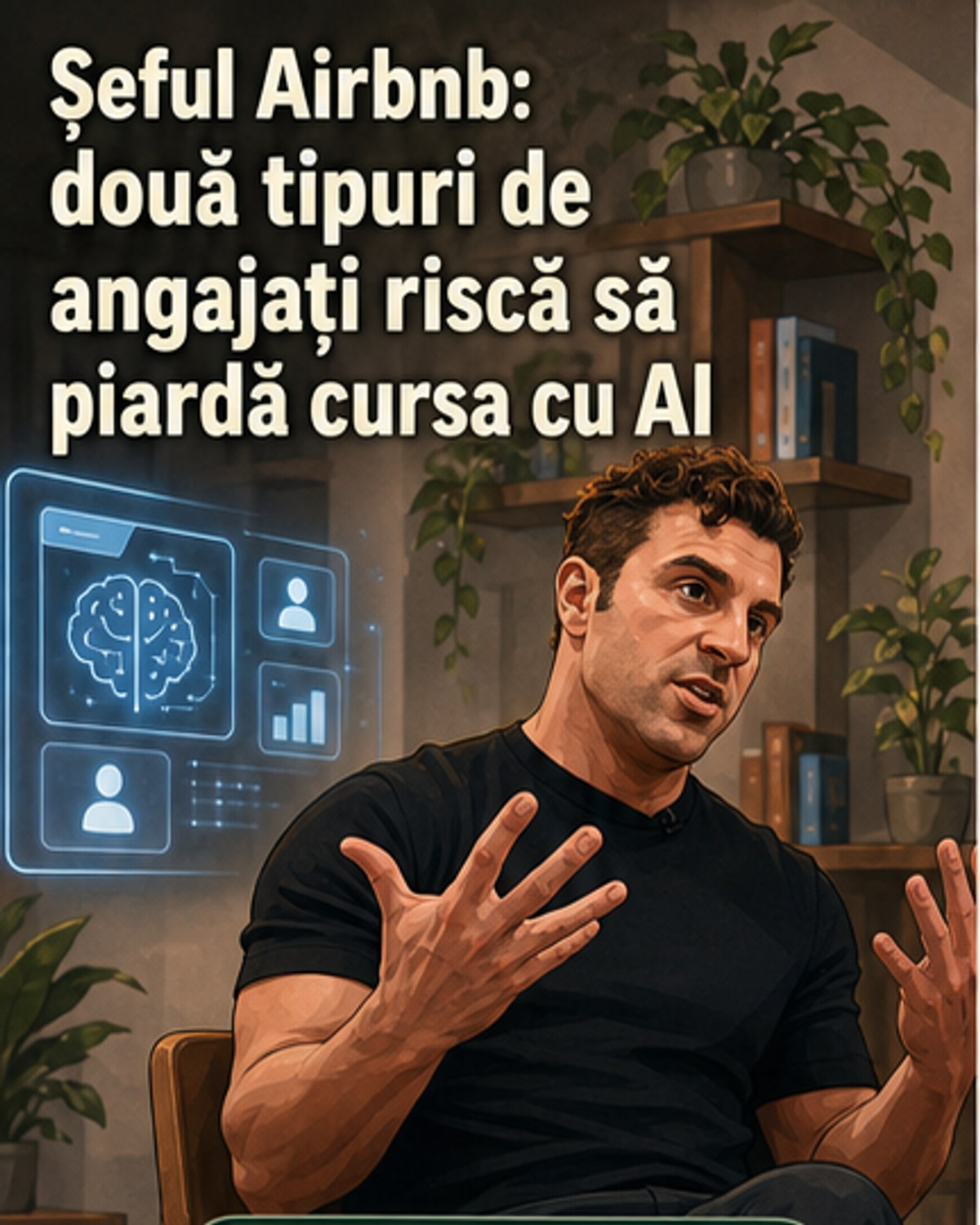 CEO-ul Airbnb: Doi tipi de angajați nu supraviețuiesc în era AI