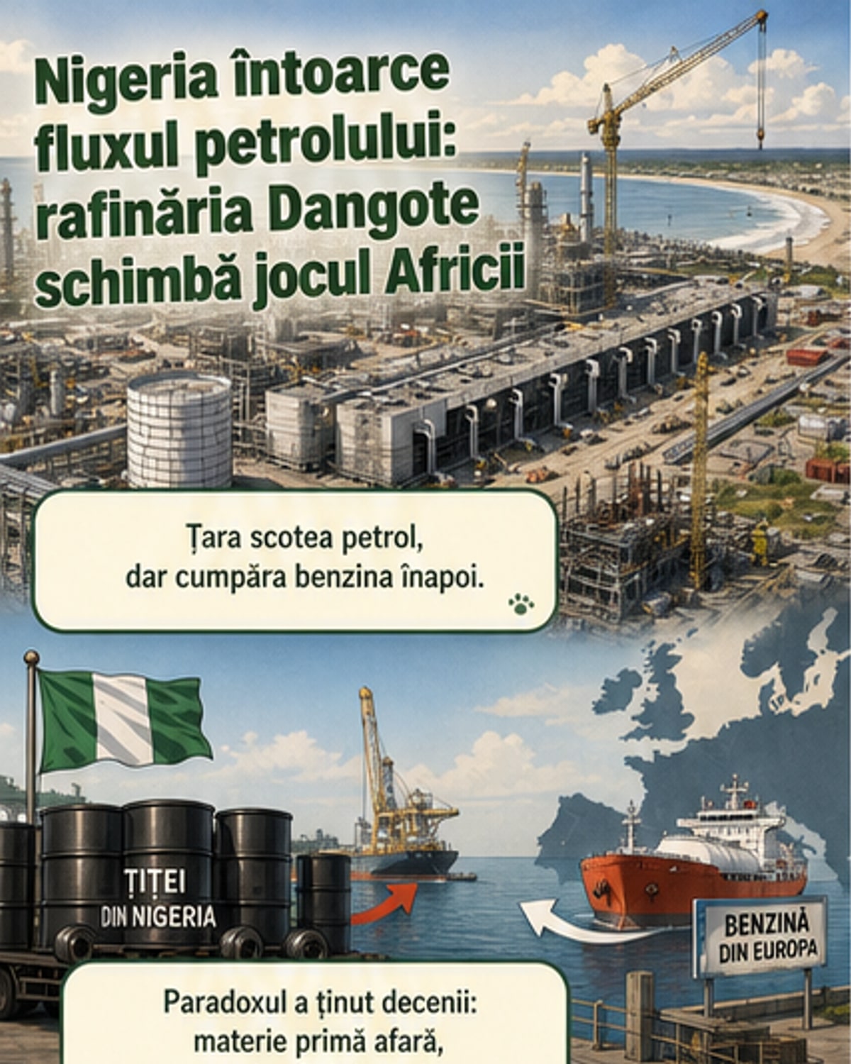 Nigeria a devenit exportator net de carburanți