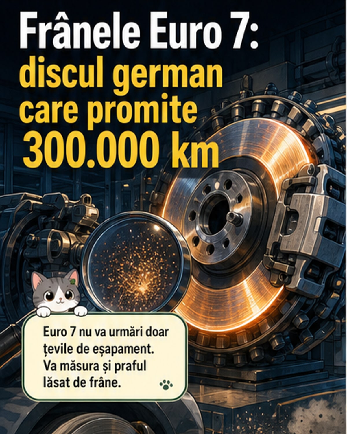 Un nou disc de frână rezistă 300.000 km