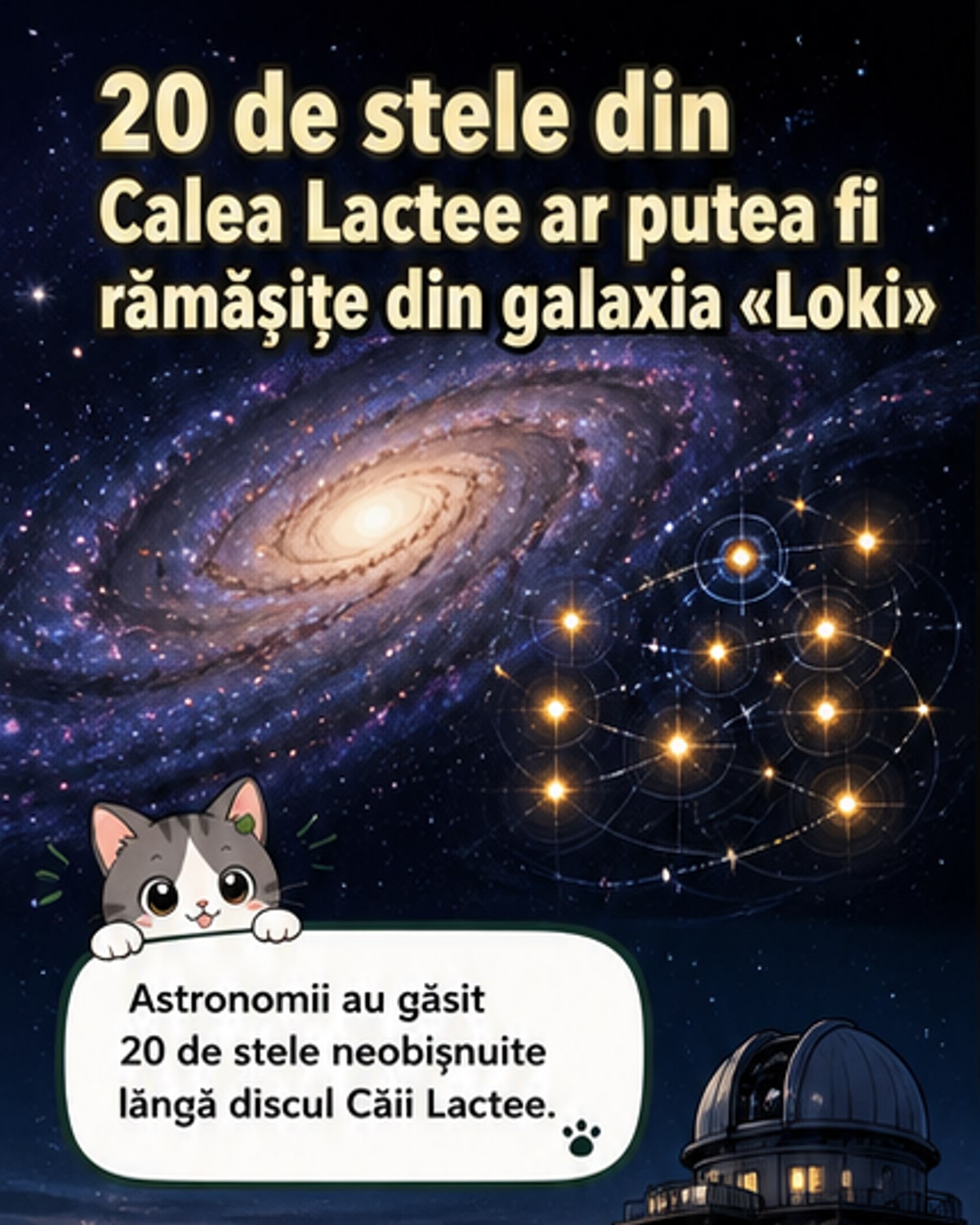 Stele dintr-o galaxie străină în Calea Lactee