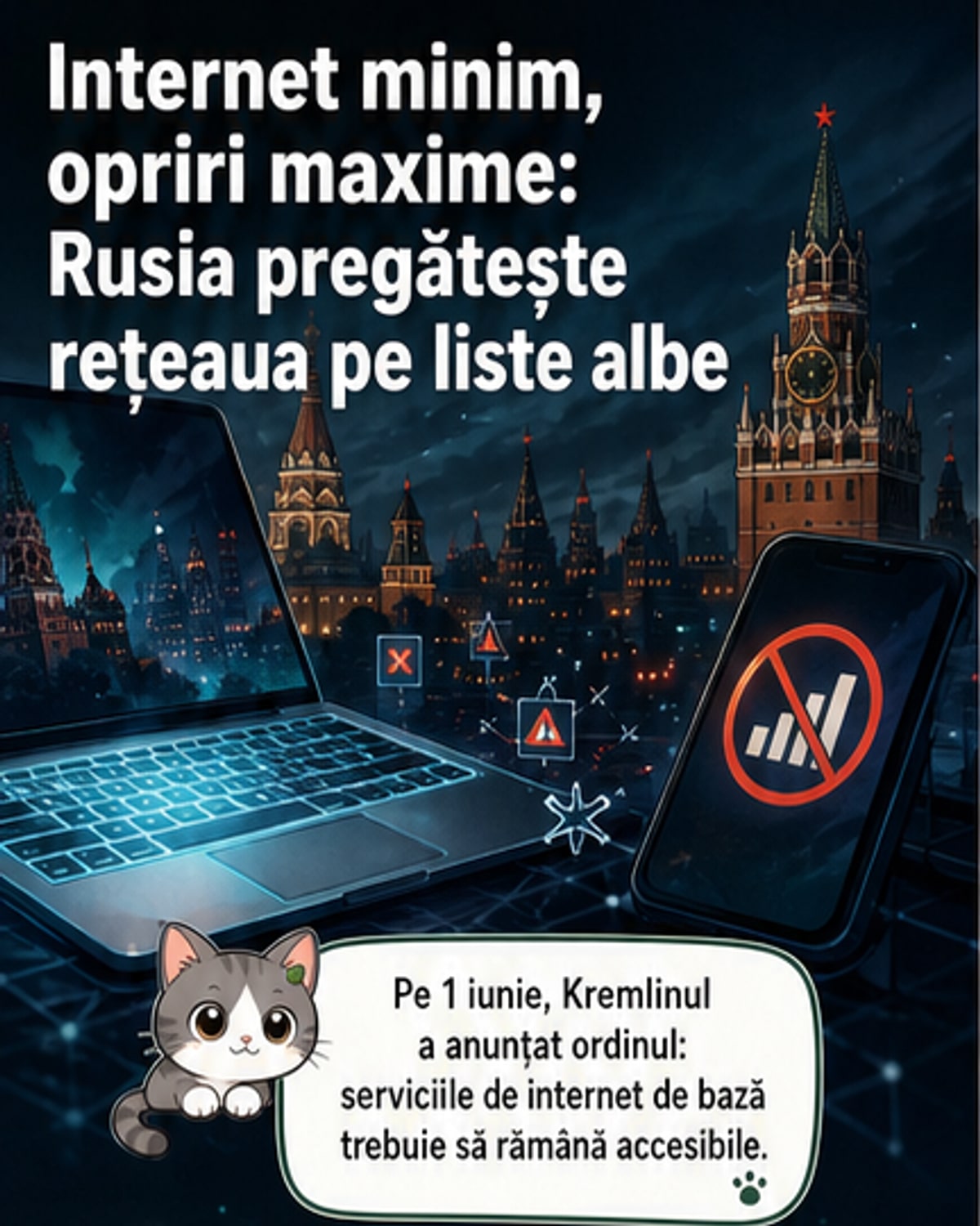 Putin ordonă servicii minime de internet