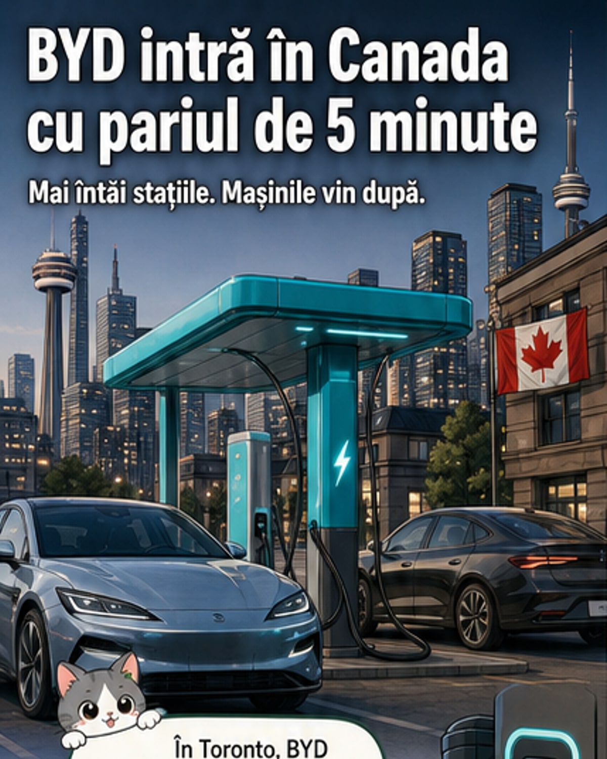 BYD construiește drumul în Canada cu încărcare rapidă