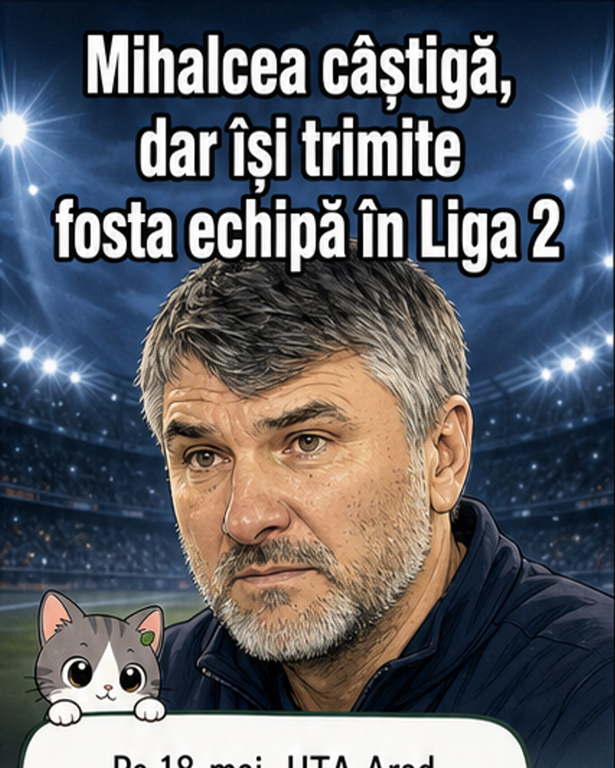 Mihalcea, în lacrimi după ce a retrogradat fosta echipă