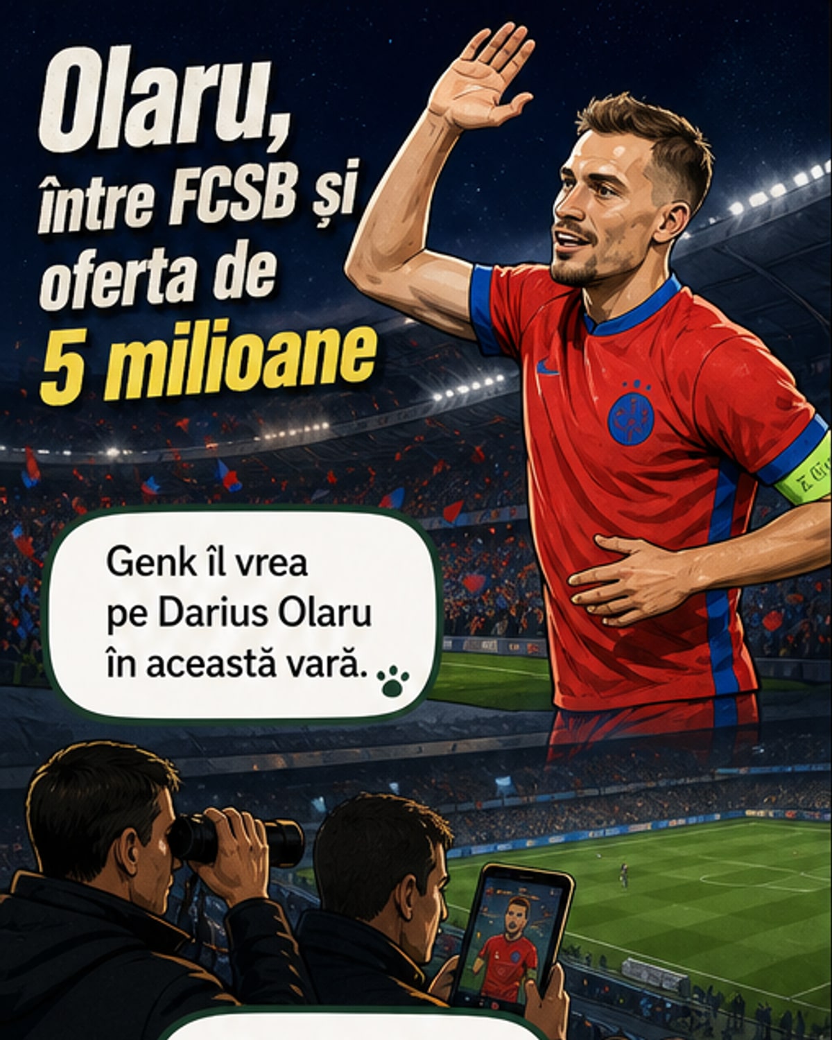 Genk vrea transferul lui Darius Olaru
