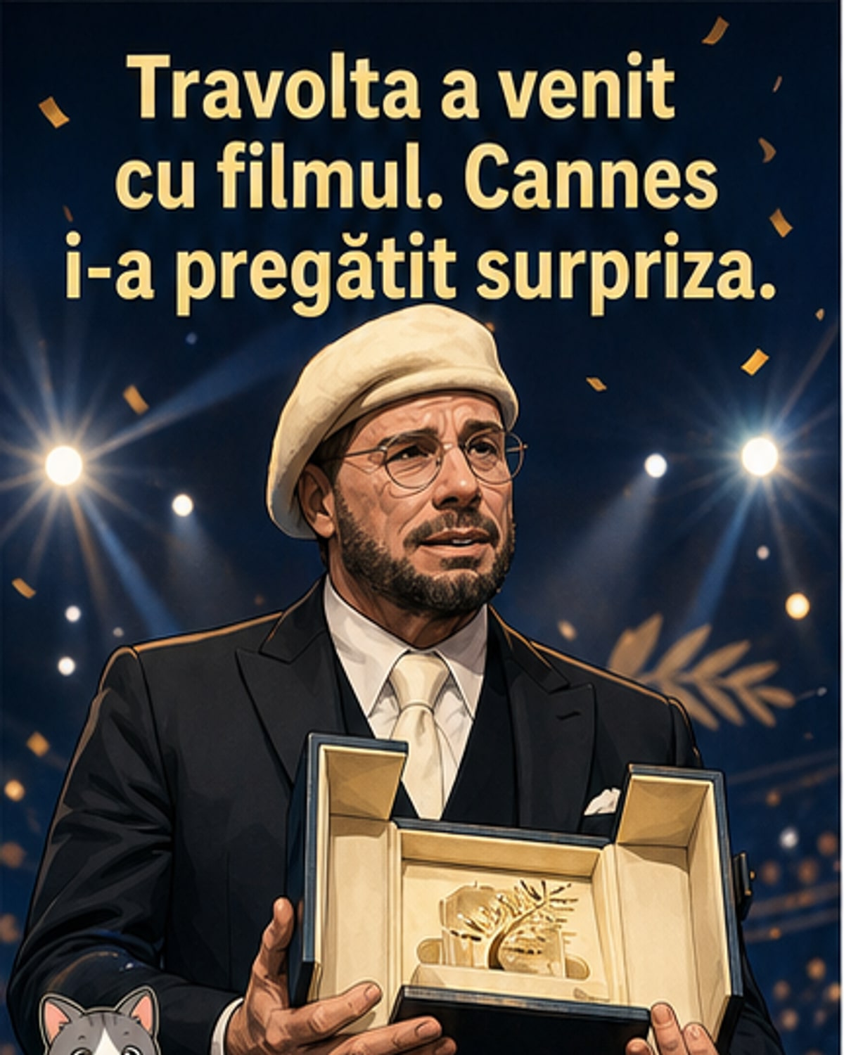 John Travolta, recunoscut la Cannes