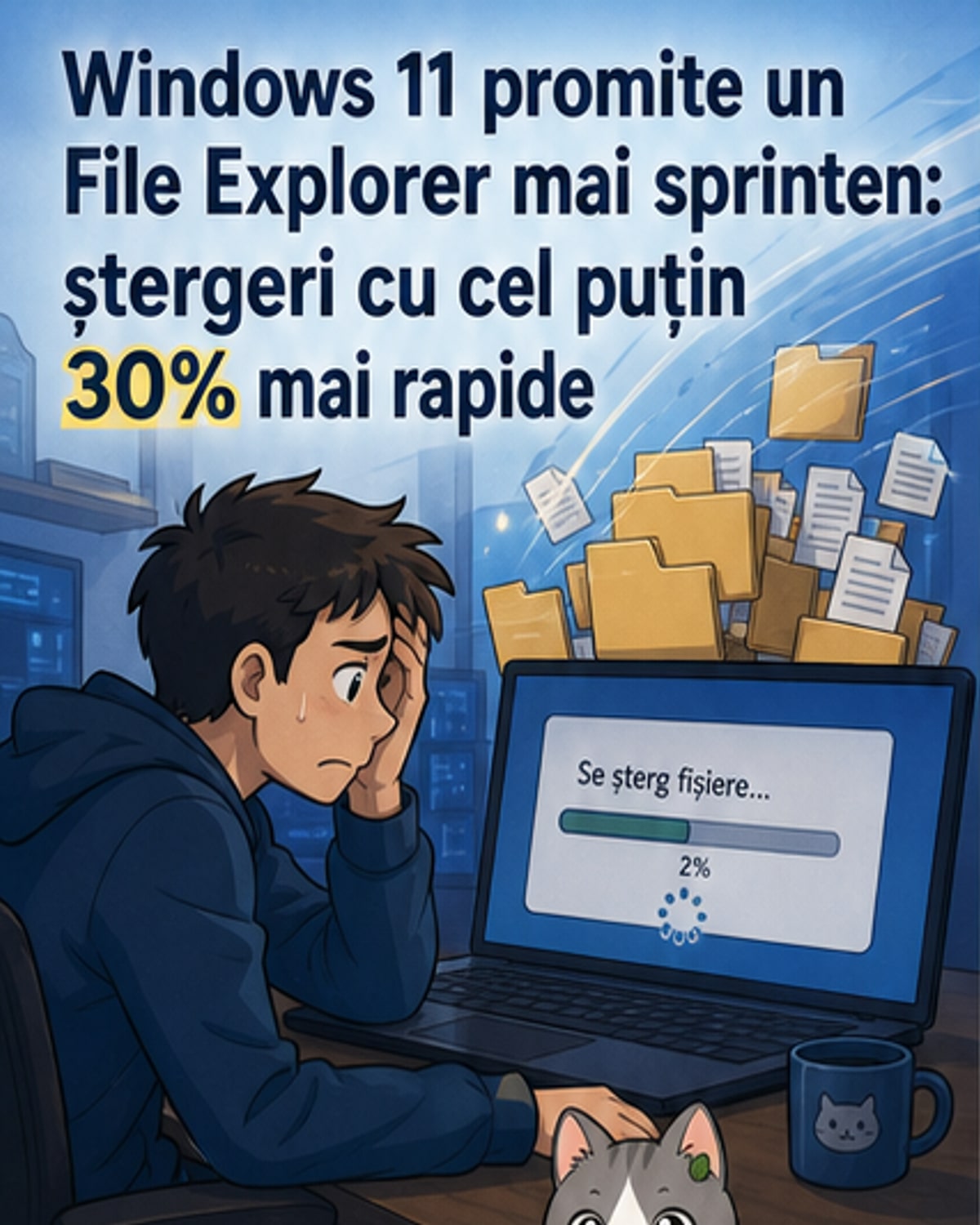 Windows 11 devine mai rapid la ștergerea fișierelor
