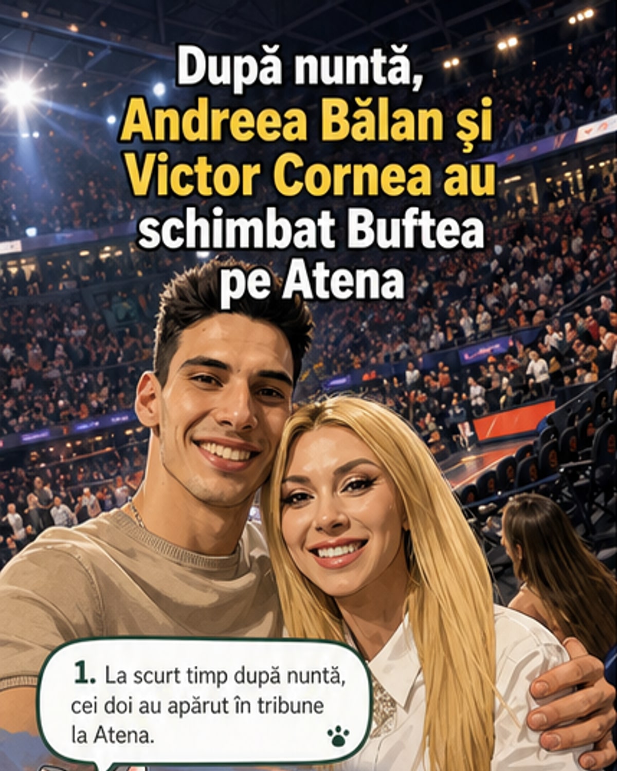 Andreea Bălan și Victor Cornea în Grecia după nuntă