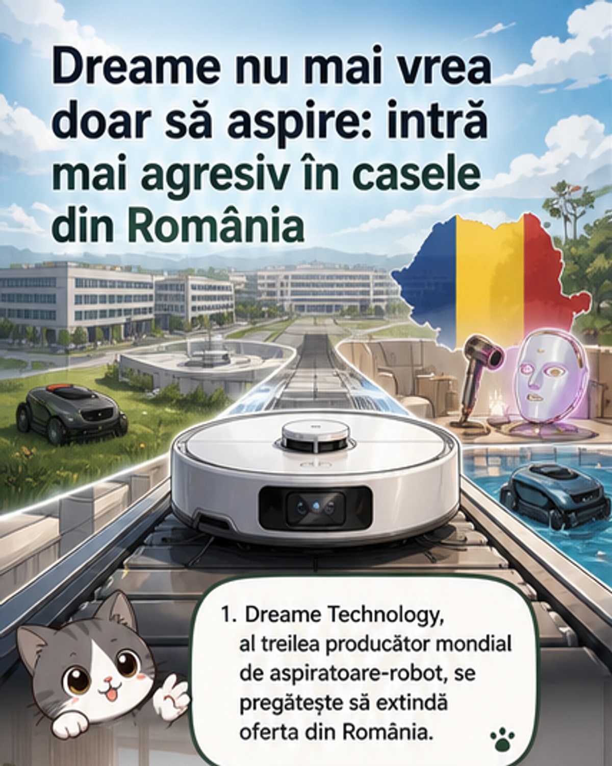 Dreame intră mai tare pe piața din România