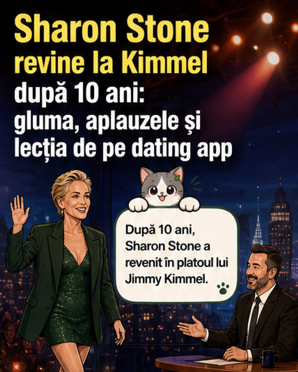 Sharon Stone, reapariție spectaculoasă după 10 ani