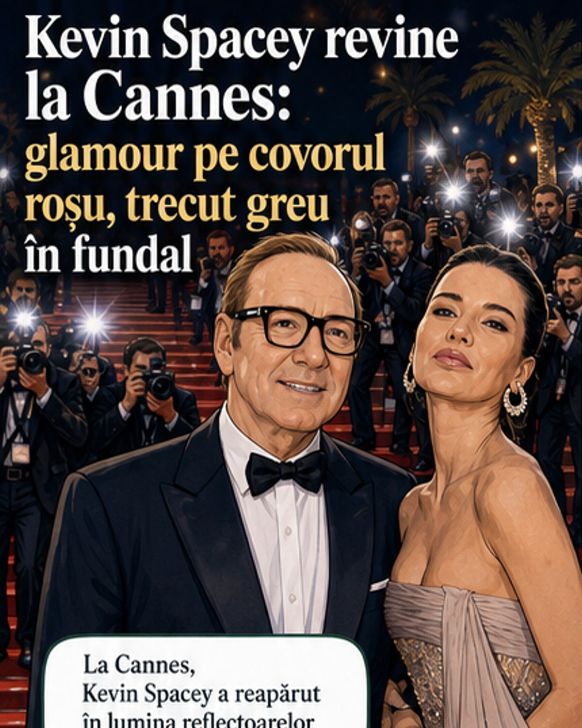 Kevin Spacey revine pe covorul roșu