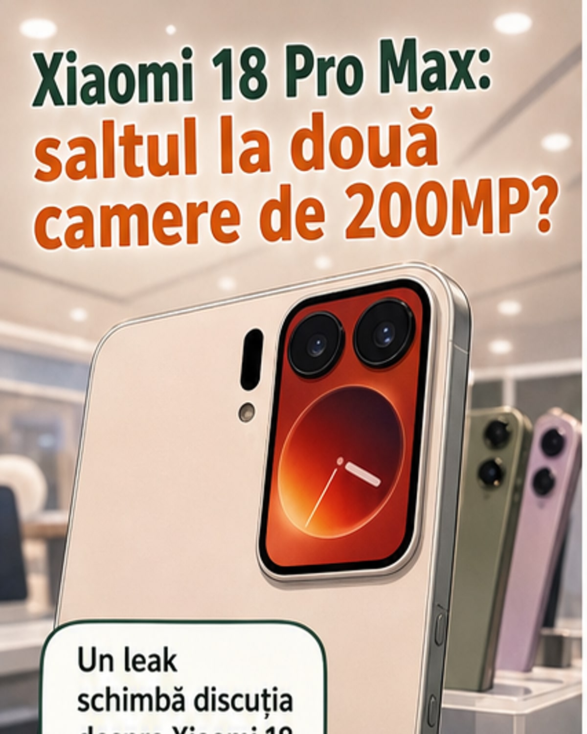 Xiaomi 18 Pro Max cu dublu senzor 200MP?