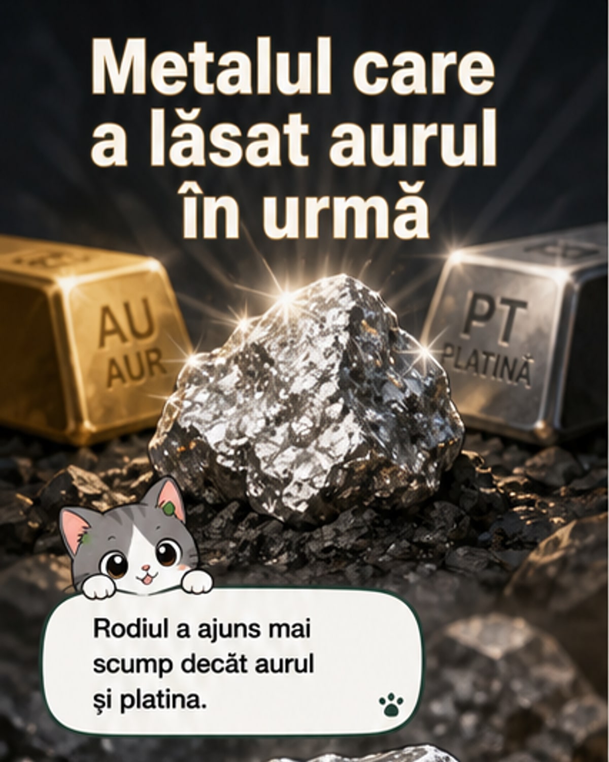Rodiul, cel mai scump metal