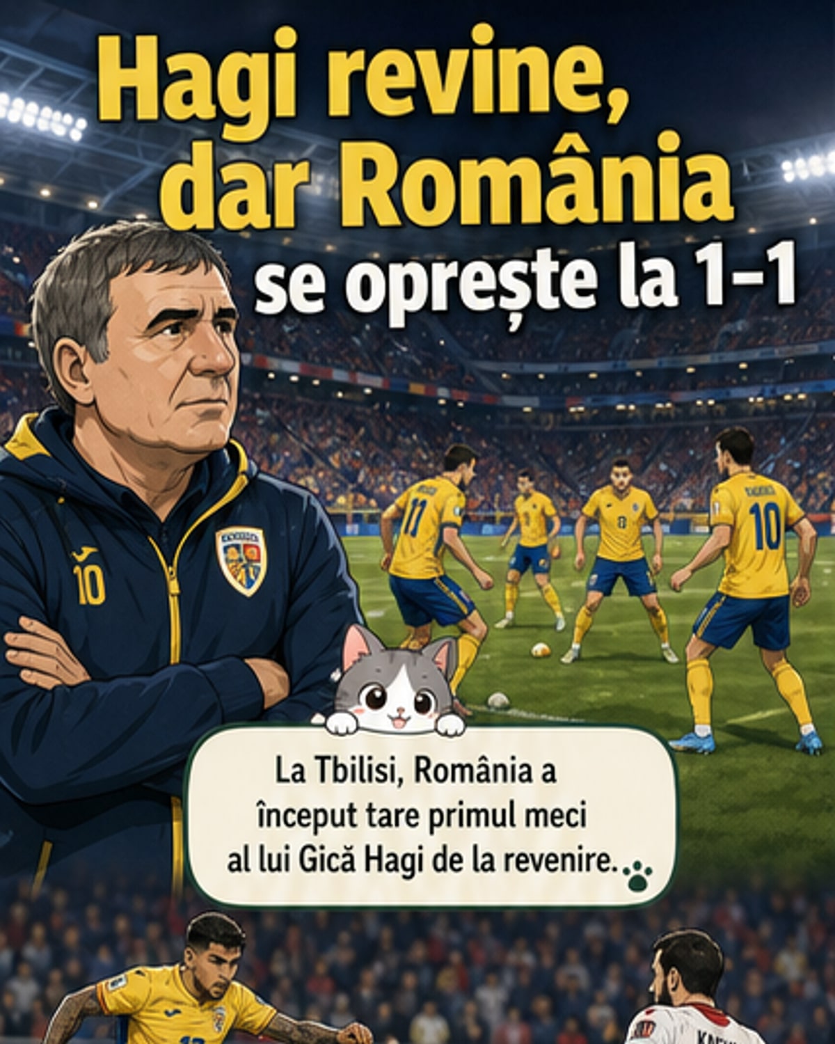 România începe cu egalul sub Hagi
