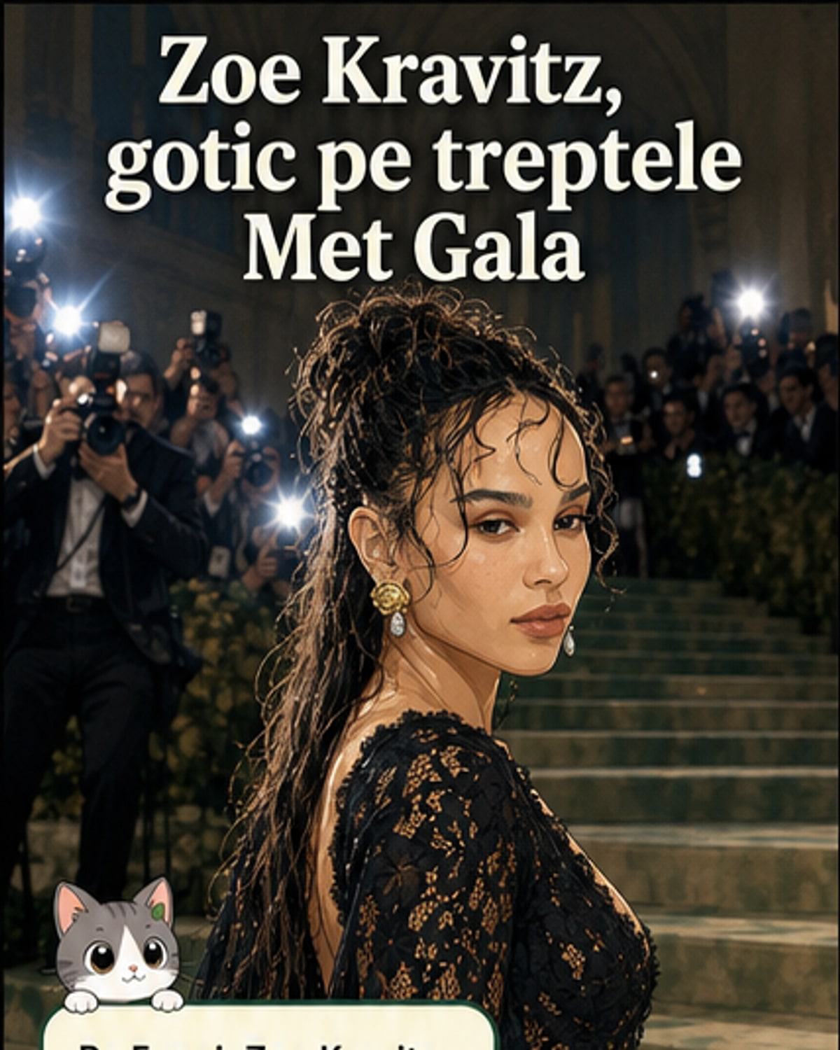 Zoe Kravitz, eleganță gotică la Met Gala