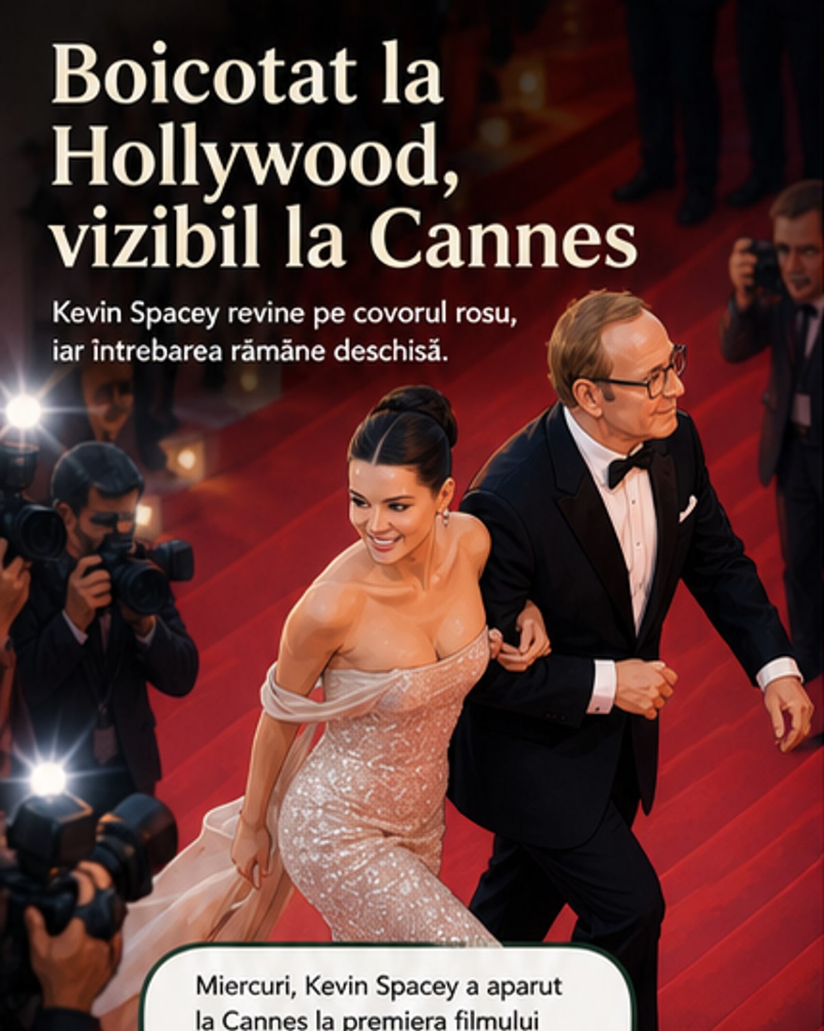 Kevin Spacey reapare pe covorul roșu