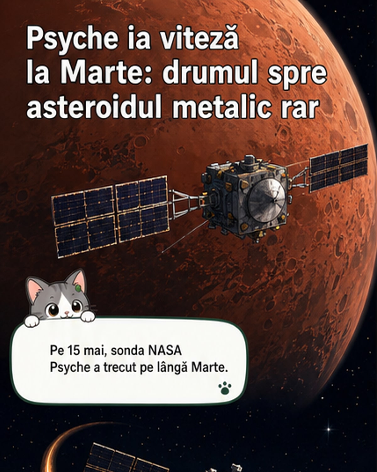 NASA ajunge mai repede la un asteroid metalic