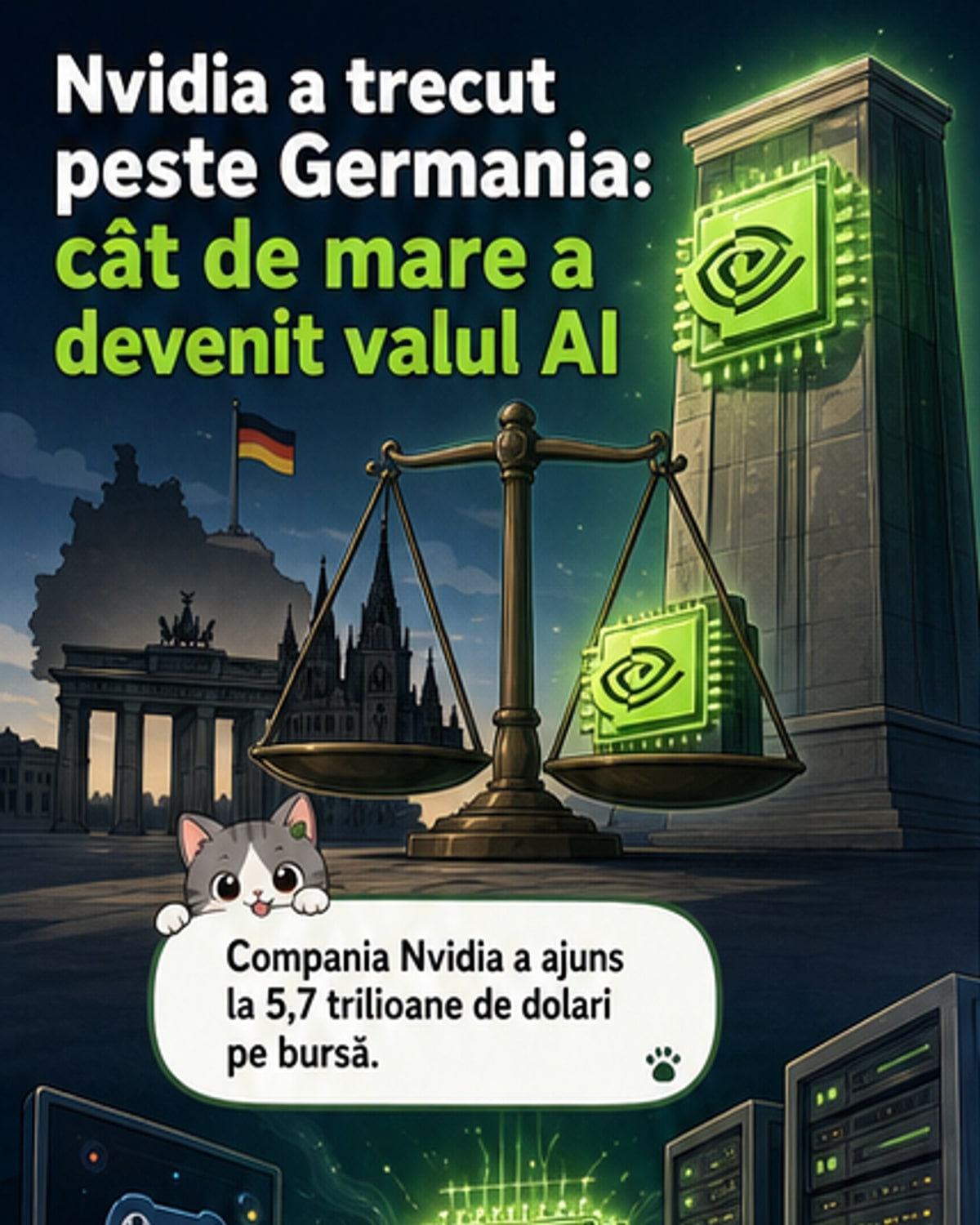 Nvidia mai mare decât Germania