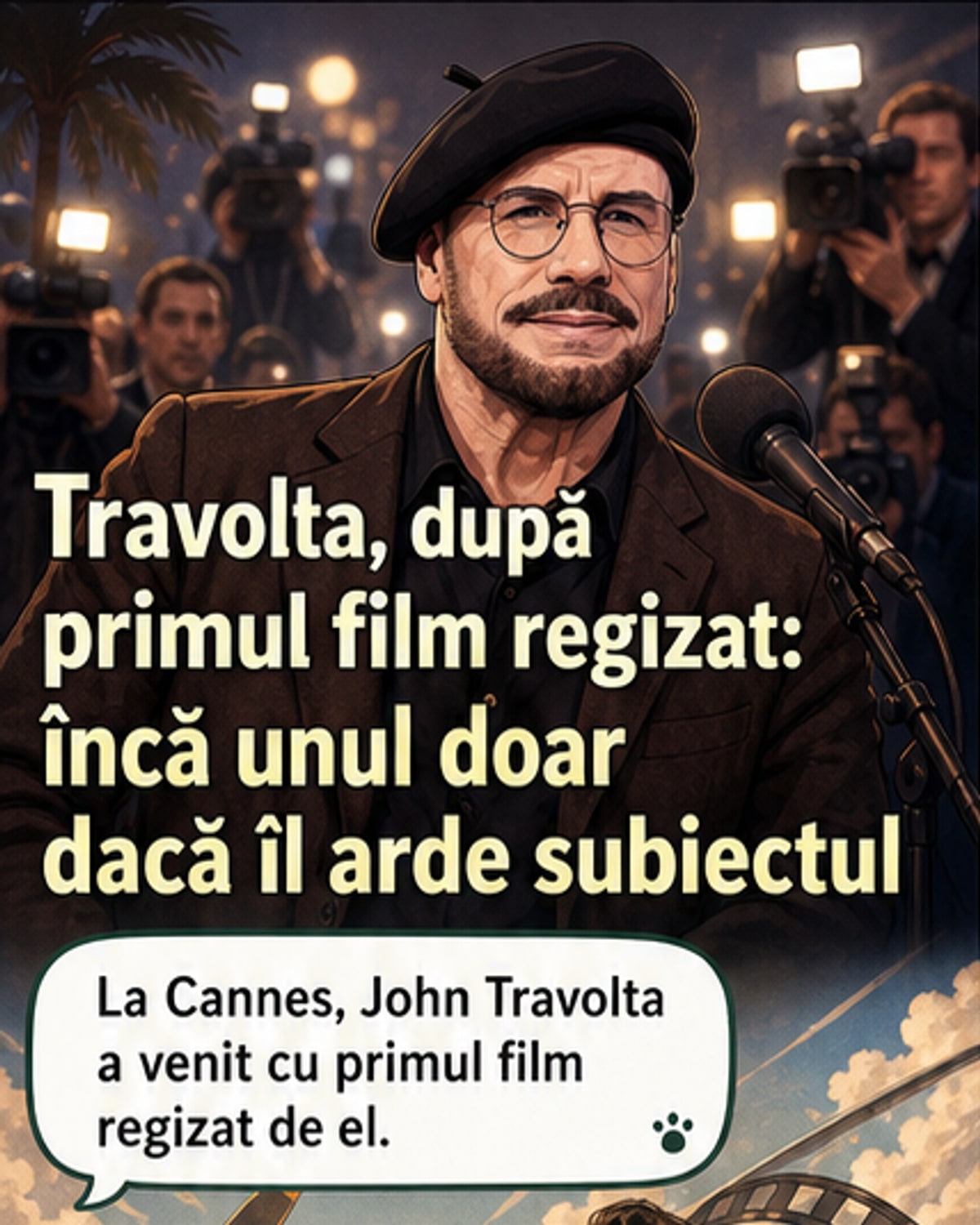 Travolta, după regia de la Cannes
