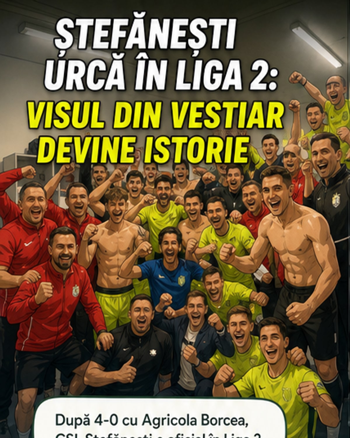 CSL Ștefănești promovat în Liga 2