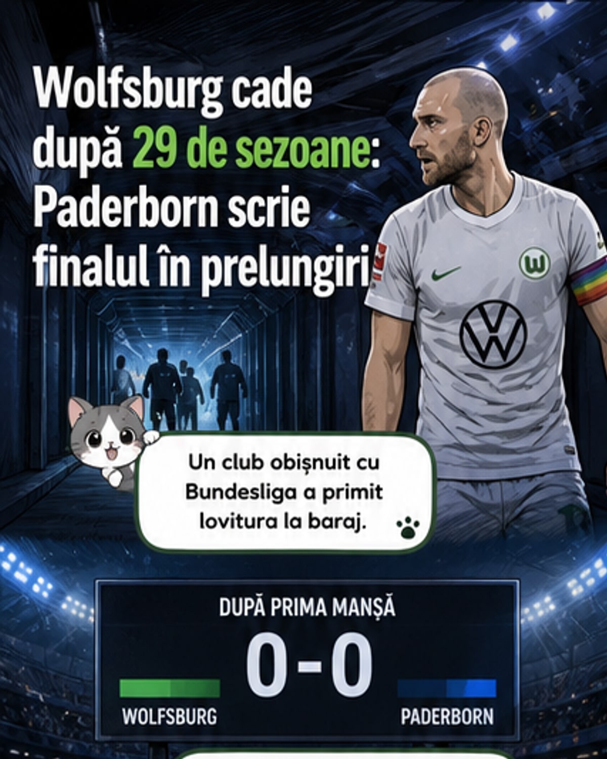 Wolfsburg retrogradează după 29 de ani