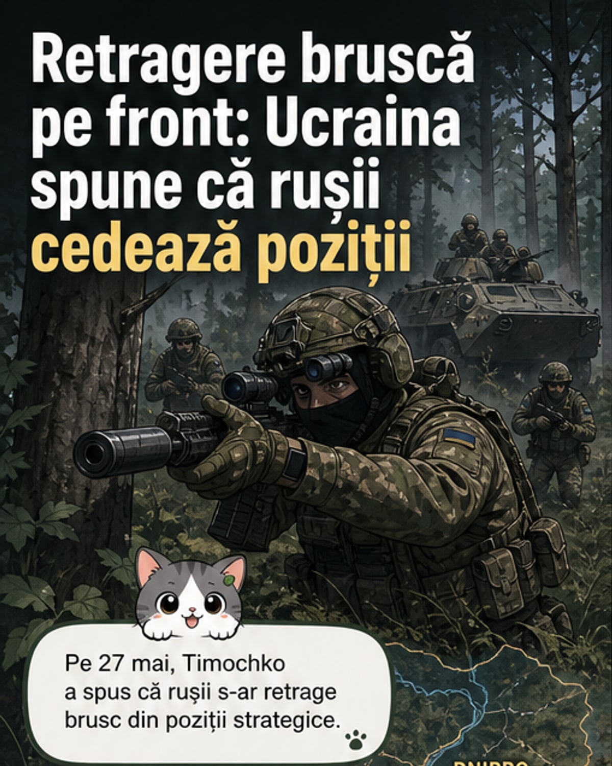 Rușii se retrag pe front