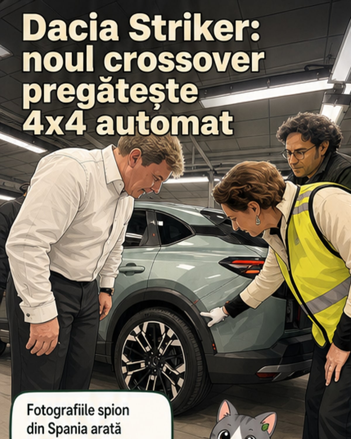 Dacia Striker, cu tracțiune 4x4 hibrid