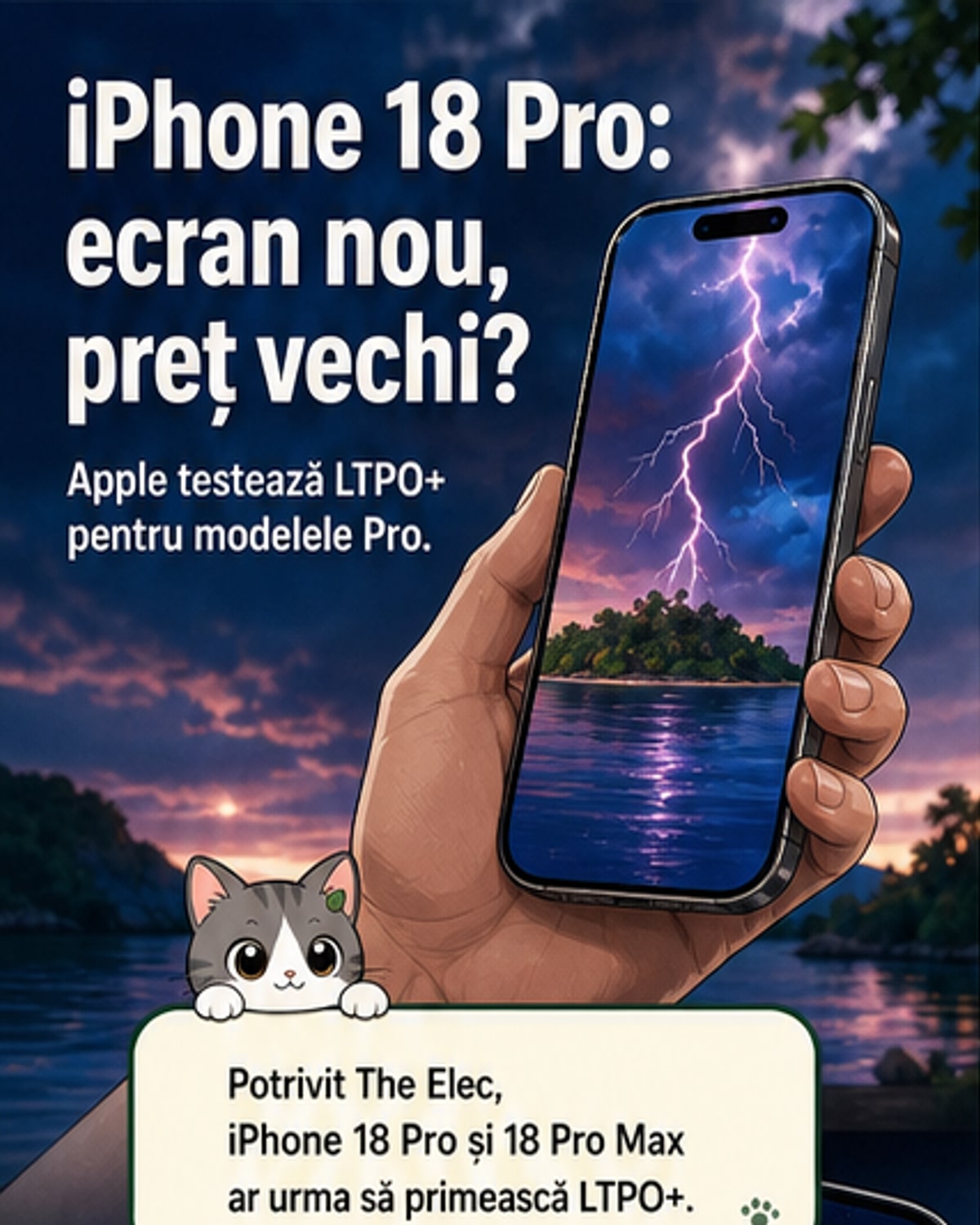 iPhone 18 Pro Max primește afișaj revoluționar