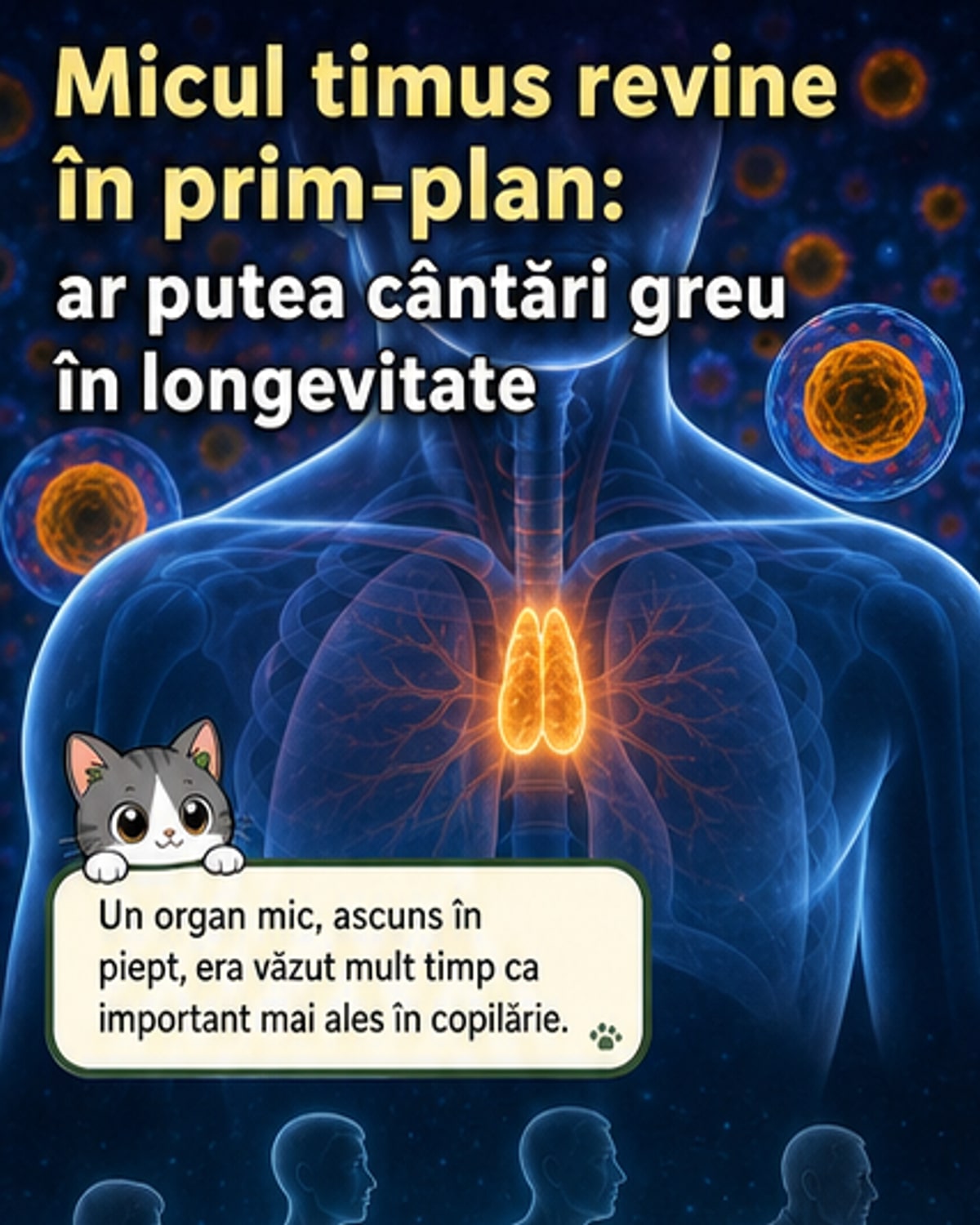 Timusul, organul din torace, cheia longevității?