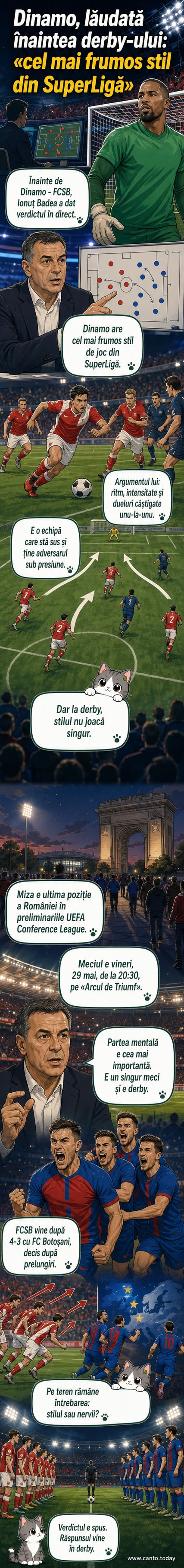Analiza lui Ionuț Badea înaintea derby-ului dintre Dinamo și FCSB, cu accent pe stilul ofensiv al echipei lui Kopic.