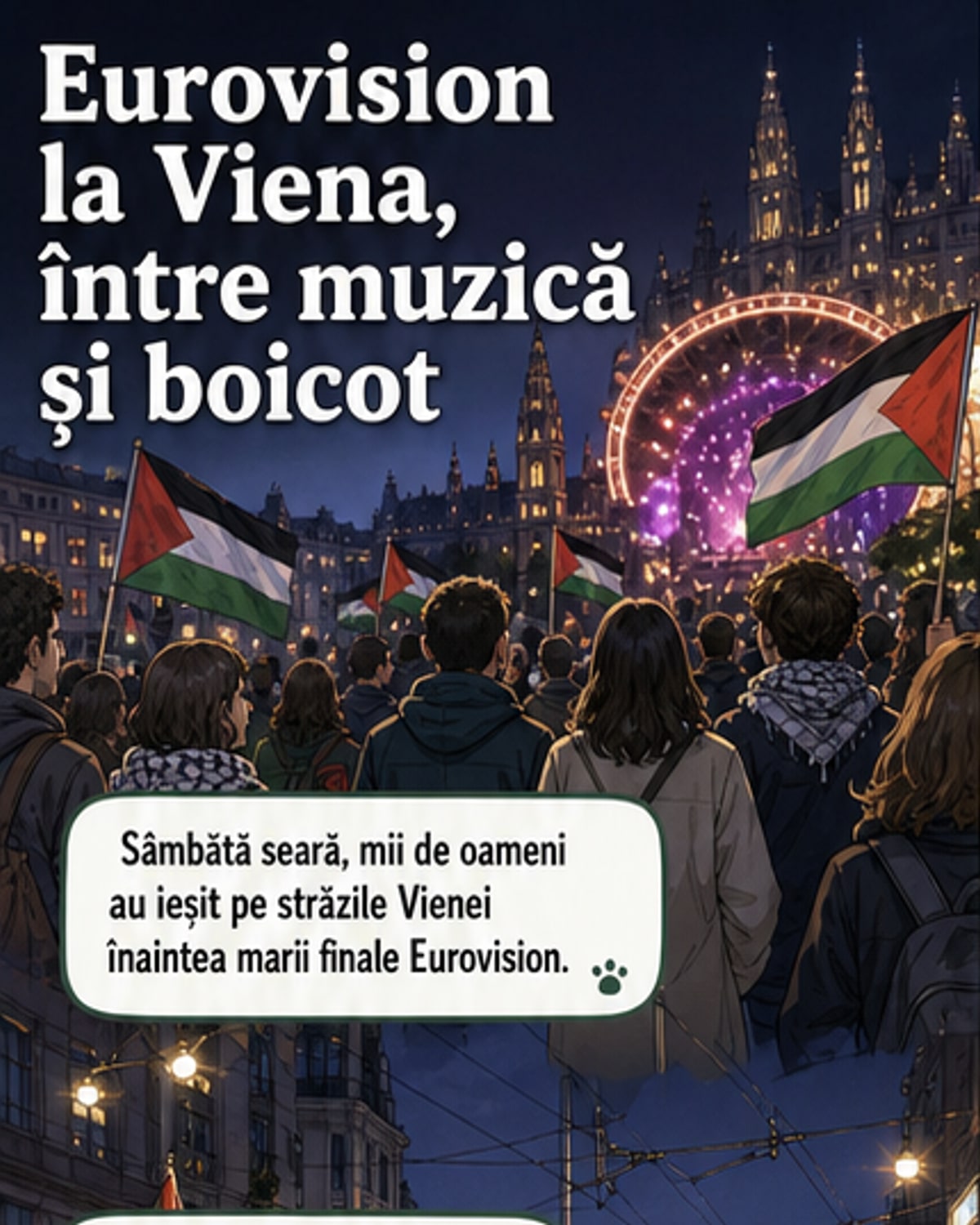 Proteste masive la Viena înainte de Eurovision