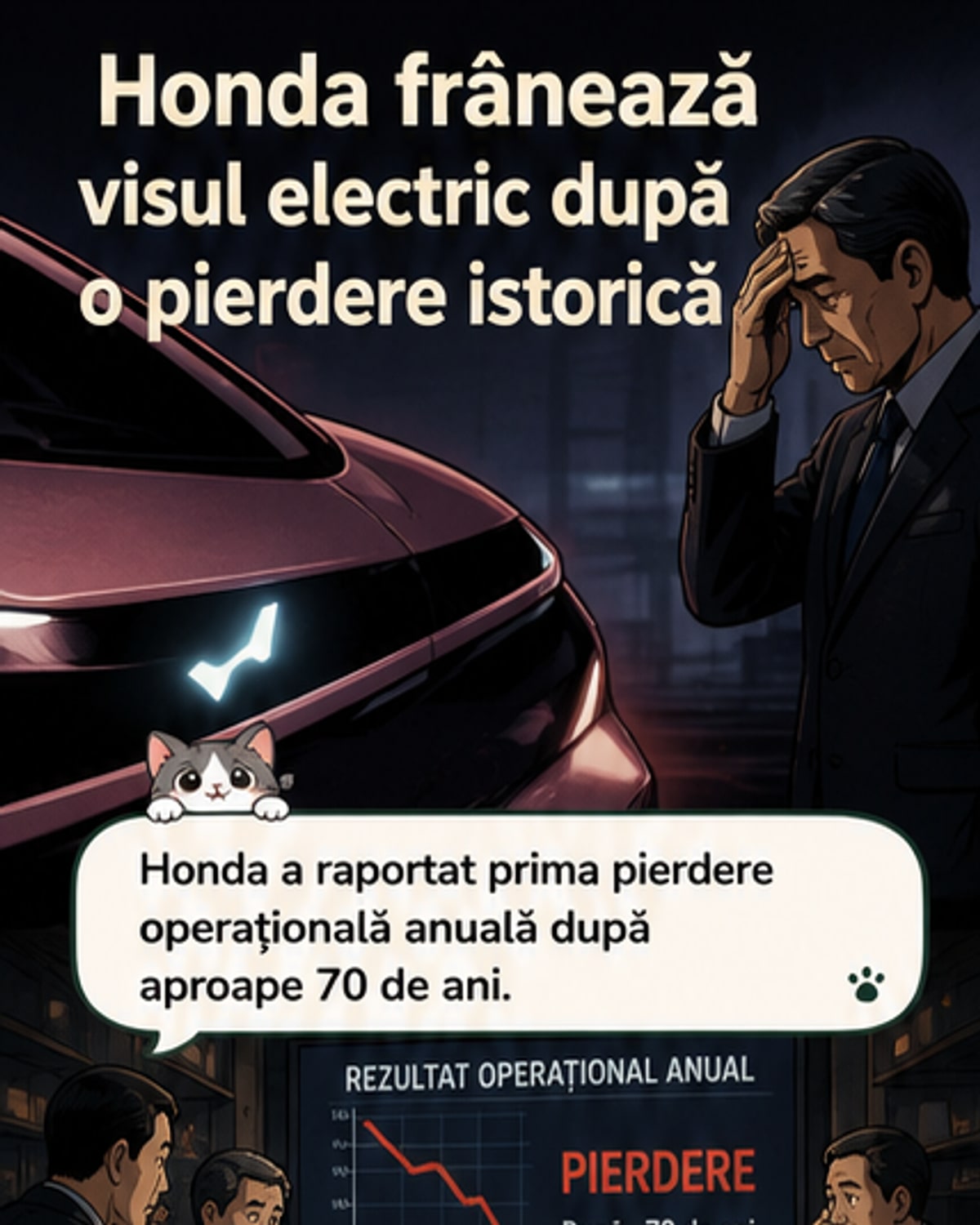 Honda renunță la mașinile electrice