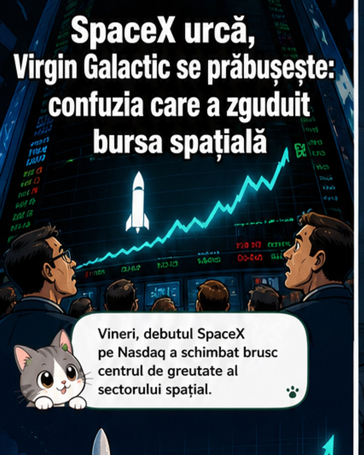 Confuzie bursieră costisitoare pentru Virgin Galactic